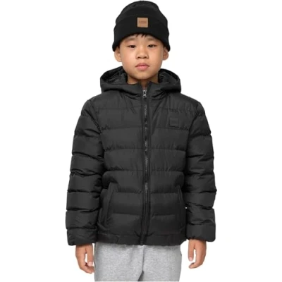 Afbeelding van Urban Classics Basic Bubble Winterjas voor kinderen, Maat: 110/116, black