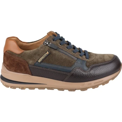 Afbeelding van Mephisto Bradley heren sneaker bruin maat 47 (EU) 12 (UK)