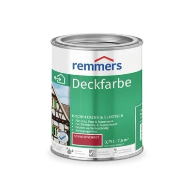 Afbeelding van Remmers Tuinhuis Beits Color Zweeds Rood 0,75 liter
