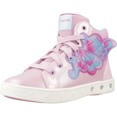 Afbeelding van Geox J Skylin Girl Sneakers, roze/fuchsia, 29 EU, roze Fuchsia, EU