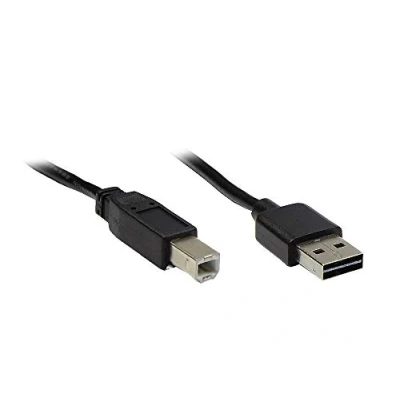 Afbeelding van Good Connections Aansluitkabel USB 2.0 EASY plug A naar B, zwart, 3m, (3 m, 2.0), kabel