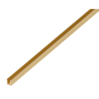 Afbeelding van Alberts 471613 U profiel messing 1000 x 6 mm