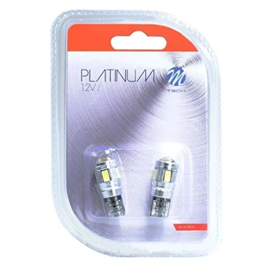 Afbeelding van M Tech Led W5W 12V Premium 6x diode Canbus Wit Set