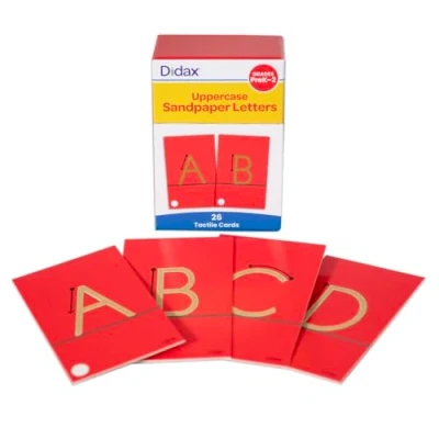 Afbeelding van Didax Tactile Sandpaper Uppercase Letters