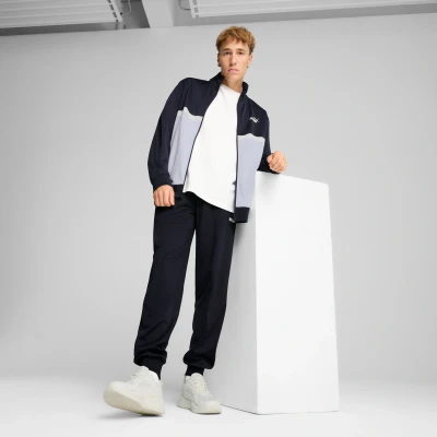 Afbeelding van Puma Colorblock SUIT SET Trainingspak, Heren, Maat: XS, New navy