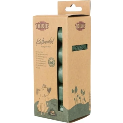 Afbeelding van Trixie Poepzakjes Composteerbaar Bosgroen 10X10 ST (398418)