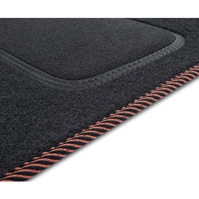Afbeelding van M MOTOS velours standaard vloermatten auto compatibel met BMW 5 Serie F10 2010 2013 Standard, Geweven, Bruin Ervaar nieuw rijcomfort een vloermattenset voor uw