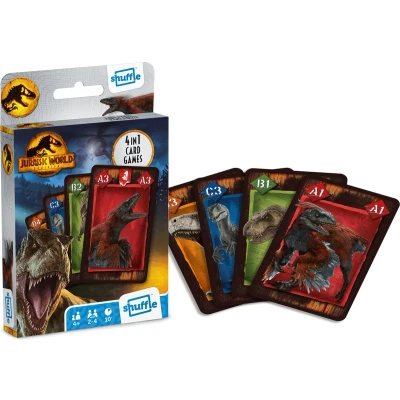 Afbeelding van Shuffle Kaartspellen Jurassic World 4 in 1
