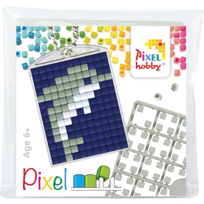 Afbeelding van Pixelhobby medaillon startset Tropical dolfijn