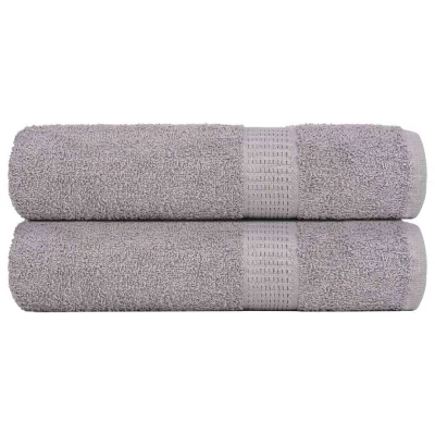 Afbeelding van vidaXL Handdoeken 2 st 50x100 cm 360 g/m² 100% katoen grijs