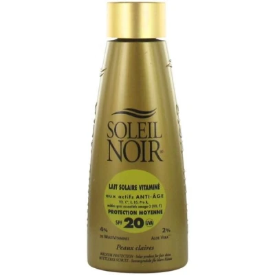 Afbeelding van Soleil Noir Zonnemelk met Vitaminen Medium Bescherming SPF20 150 ml