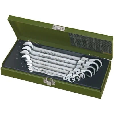Afbeelding van Proxxon 23068 micro combispeeder set met scharnier, 7 delig, 8 tot 19 mm
