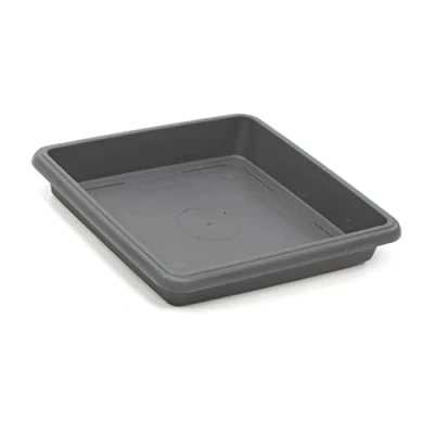 Afbeelding van Tildenet Tuinwerk Vierkante Tuin Bloempot Schotel 26,5 cm AntracietFPSQS23 A
