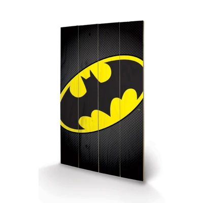 Afbeelding van DC Comics Batman Symbol Wood Print