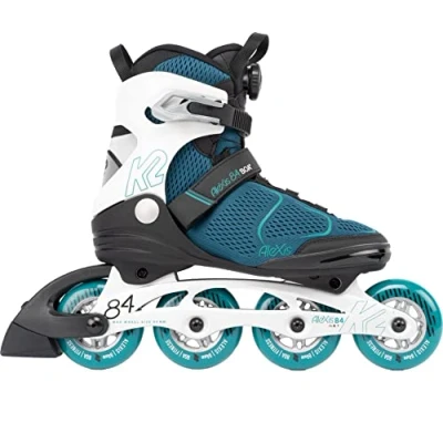 Afbeelding van K2 Skate Alexis 84 BOA inlineskates voor dames — blauwgroen wit 30G0617, EU: 37 (VK: 4.5/VS: 7)
