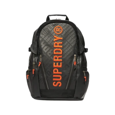Afbeelding van Superdry Vrouwen Tarp Aop Rugzak Zwart Grootte: 1SIZE