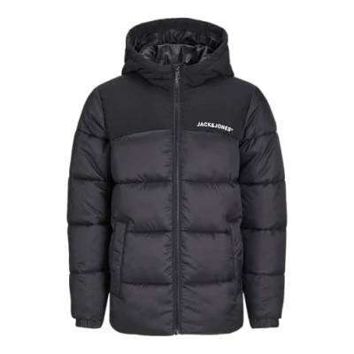Afbeelding van JACK&amp;JONES JUNIOR Jjmoon Hood Puffer Mni donsjack voor kinderen en jongeren, Zwart, 110