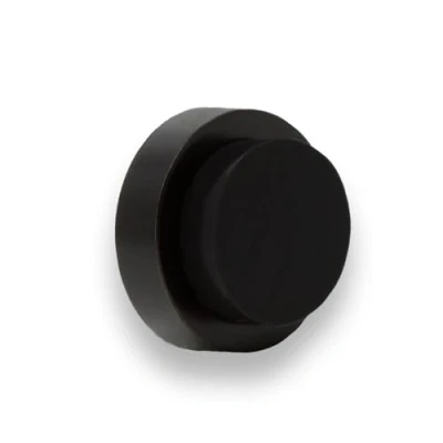 Afbeelding van EVI Herrajes I 205/24 NG Deurstopper, wandhendel, roestvrij staal, Zwart gelakt zwart, 24x14mm