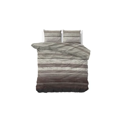 Afbeelding van Dekbedovertrek Sleeptime Marcus Taupe Flanel 200 x / 220 cm 2 Persoons