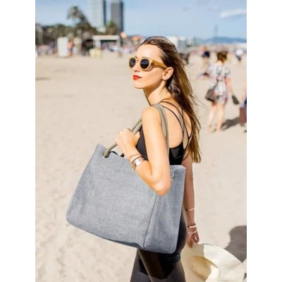 Afbeelding van strandtas voor dames, grote met ritssluiting, XXL, strandtas, badtas, badtas