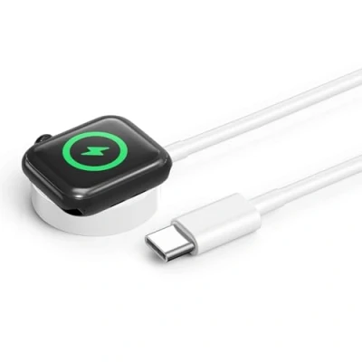 Afbeelding van Oplader voor Apple Watch, USB C magnetische oplaadkabel iWatch, draadloos draagbaar horloge oplaadstation Watch Ultra/Ultra 2/10/9/8/7/6/5/4/3/2/1/SE serie, 3.3ft