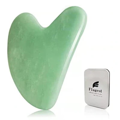Afbeelding van Flagest Gua Sha Gezicht Lichaam Rozenkwarts Jade Gezichtsmassage Tool Acupunctuur Anti Rimpel Massage voor Gezicht, Ogen, Hals (Rozenkwarts)