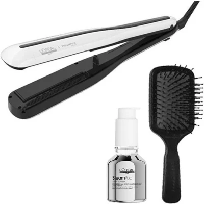 Afbeelding van L&#039;Oréal Steampod 3.0 + 3 in 1 Smoothing Treatment Borstel bundel/set/pakket Haibu by Kapperskorting.com