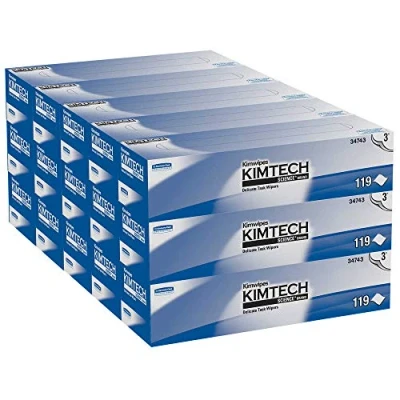 Afbeelding van Kimtech Science 7551 Precisiedoekjes, 15 dispenserboxen met elk 198 doekjes, 1 laags, wit
