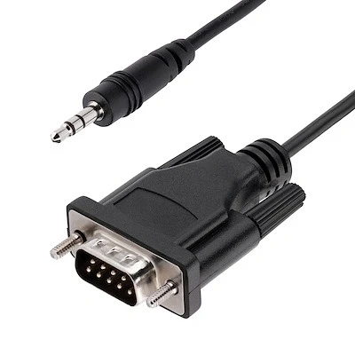 Afbeelding van StarTech.com 1m DB9 naar 3.5mm Seriële Kabel voor Serial Device Configuratie, RS232 Male J