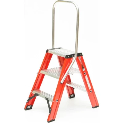 Afbeelding van Kelfort Magazijntrap Magnus, met beugel, 2x3 treden