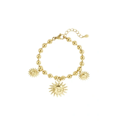 Afbeelding van Bijoutheek Armband (Sieraad) Balls Zonnetjes Goud