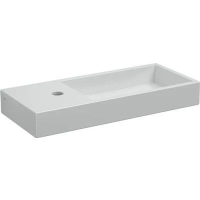 Afbeelding van Fontein Clou Mini Wash Me Plus 56x24x7.5cm Keramiek Glans Wit (Met Kraangat Links)