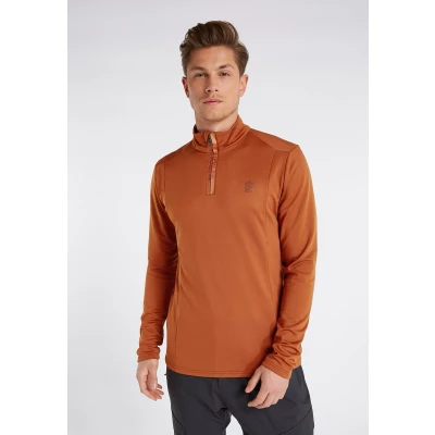 Afbeelding van Skipully Protest Men Will 1/4 Zip Top Umberorange S