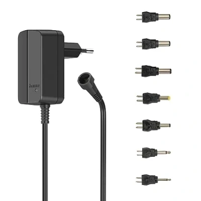 Afbeelding van Hama 00223612 Stekkernetvoeding, instelbaar 3 V, 4.5 5 6 7.5 9 12 V 0.6 A 7.2 W