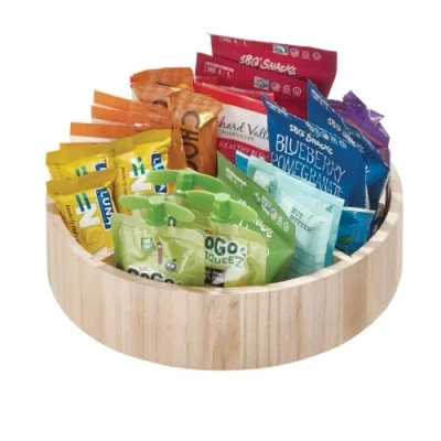 Afbeelding van Draaiplateau met Vakken iDesign The Home Edit Bruin (30,5 x 30,5 cm)
