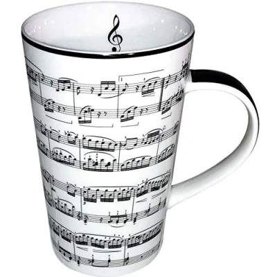 Afbeelding van Lesser &amp; Pavey LP93667A Muziek Latte Mok maken, fijn China