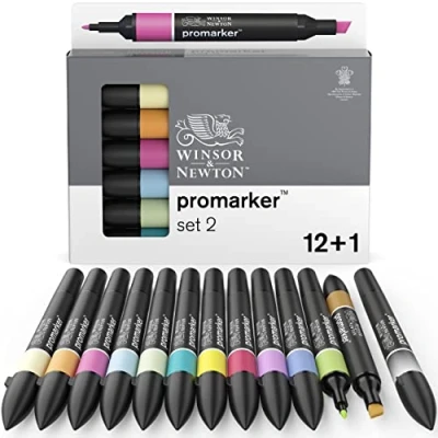 Afbeelding van Winsor &amp; Newton promarker™ set 2 12+1