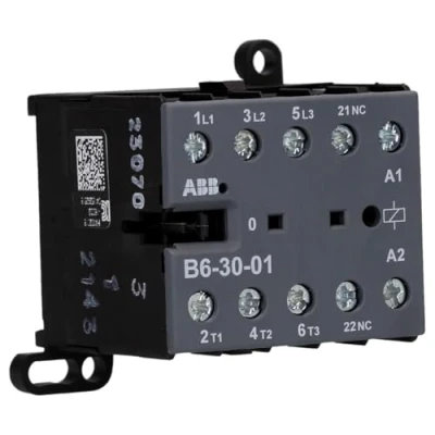 Afbeelding van Abb mini magneetsch 4kw 400vac 3polig spoelcode 8 0 hulpcontact 1nc b 6 30 01 220 240v 40 450hz gjl1211001r8010