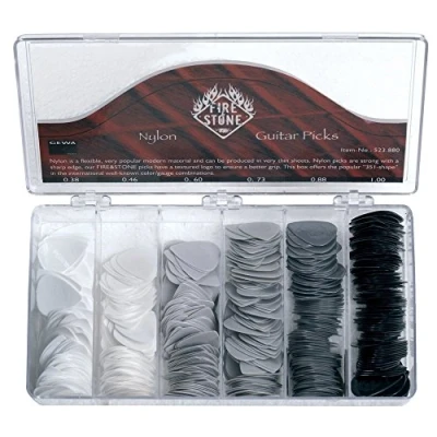 Afbeelding van Fire Stone Plektrum/Pick nylon, 351 vorm, reliëfoppervlak, 0, 73 mm, grijs, 12 stuks