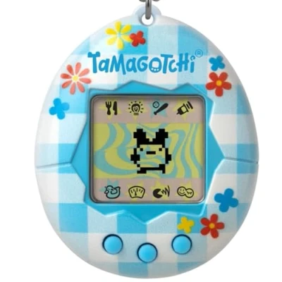 Afbeelding van BANDAI Tamagotchi 42939Nbnp Schelp Vichy Met Ketting The Virtual Reality Pet 42939Nbnp, Flower Gingham