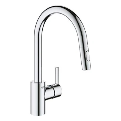 Afbeelding van Grohe feel keukenmengkraan 1 hendel met handdouche chroom 31486001