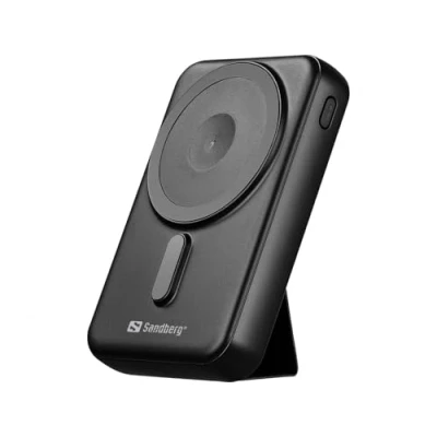 Afbeelding van Sandberg Mag Wireless Powerbank 10000 mAh Draadloos opladen Zwart