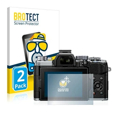 Afbeelding van BROTECT (2 Stuks) Antireflecterende Beschermfolie voor Olympus OM D E M5 Mark III Anti Glare Screen Protector, Mat, Ontspiegelend