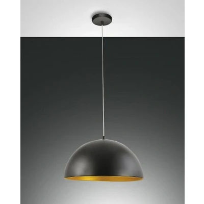 Afbeelding van Fabas Luce Tweekleurige hanglamp Dingle zwart goud