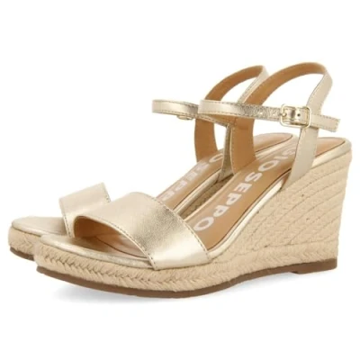 Afbeelding van GIOSEPPO ZHEPE Espadrilles voor dames, sleehak, Platina, 36 EU, EU