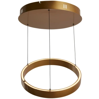 Afbeelding van Searchlight Goude hanglamp Layla rond Ø 44cm 30410GO