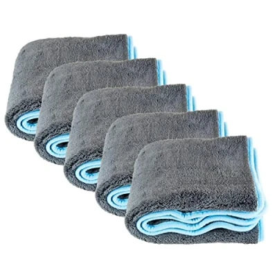 Afbeelding van Liquid Elements Autodroogdoek Silverback XL 1200 g/m², 50 x 80 cm, zachte microvezeldoek voor auto onderhoud, extreem absorberend, pluisvrij en lakvriendelijk (5 stuks)