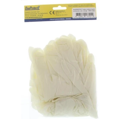 Afbeelding van DuoProtect Handschoenen Latex 7701