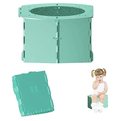 Afbeelding van YKKJ Draagbaar reispotje, opvouwbaar kindertrainingstoilet, voor baby&#039;s en kinderen.