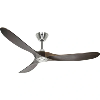 Afbeelding van CasaFan ECO GENUINO 152 BN NB Plafondventilator 16.6 W (Ø x h) 1520 mm 285 Chroom
